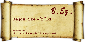 Bajcs Szebáld névjegykártya